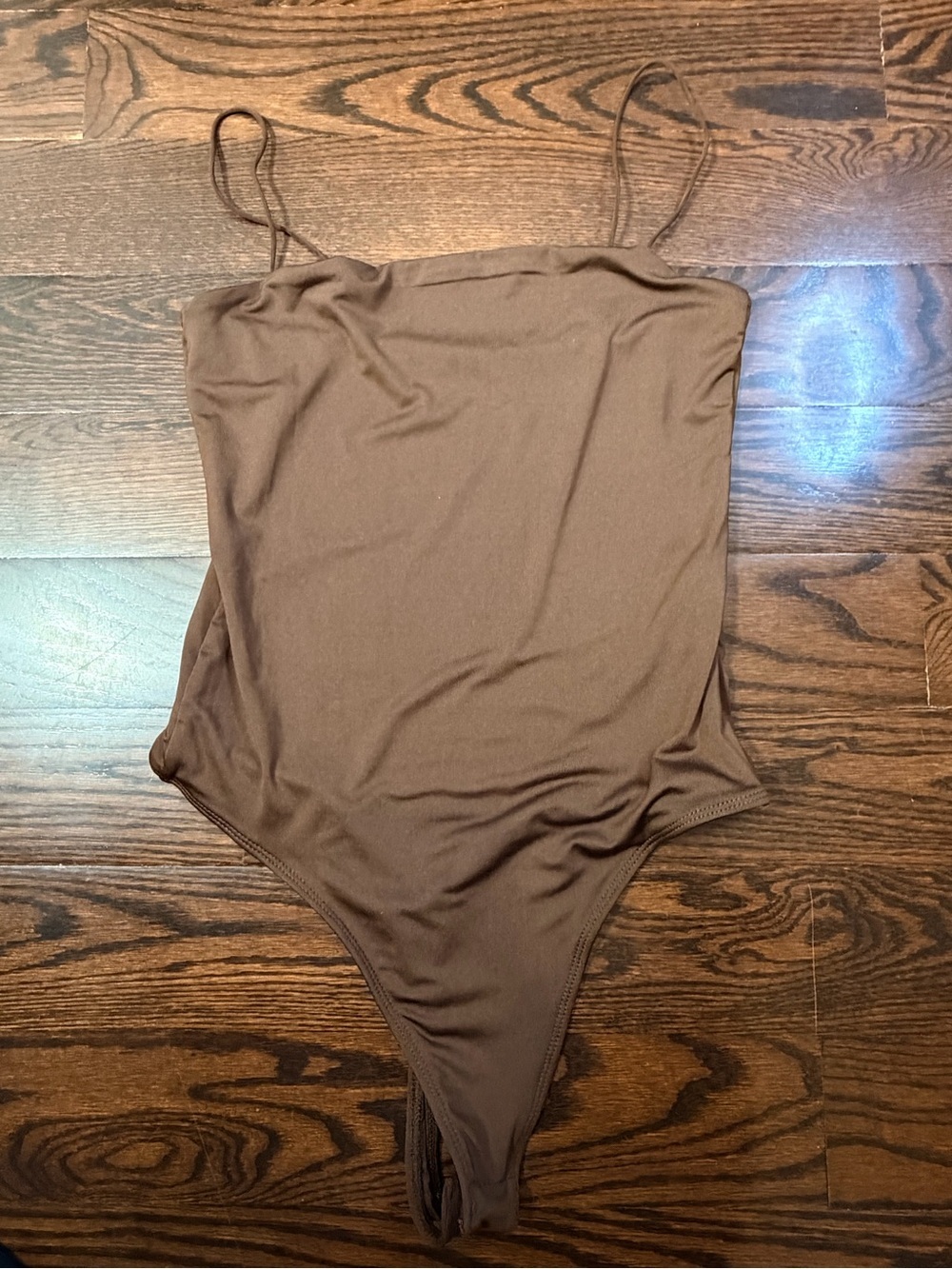 Brown One Piece Swimsuit - Classic Strappy Style S